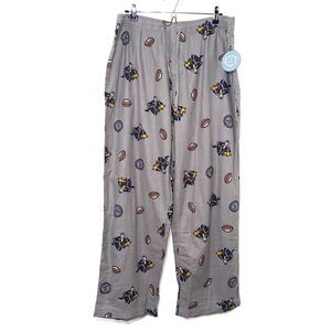 Life Is Good Football Print Pajama Pant - Gray XL